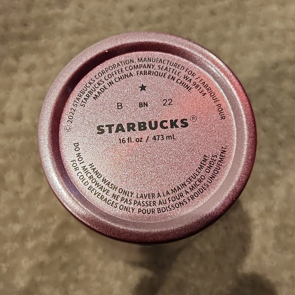 Starbucks RED Ombre 16 oz stainless Steel Tumbler 2022 release